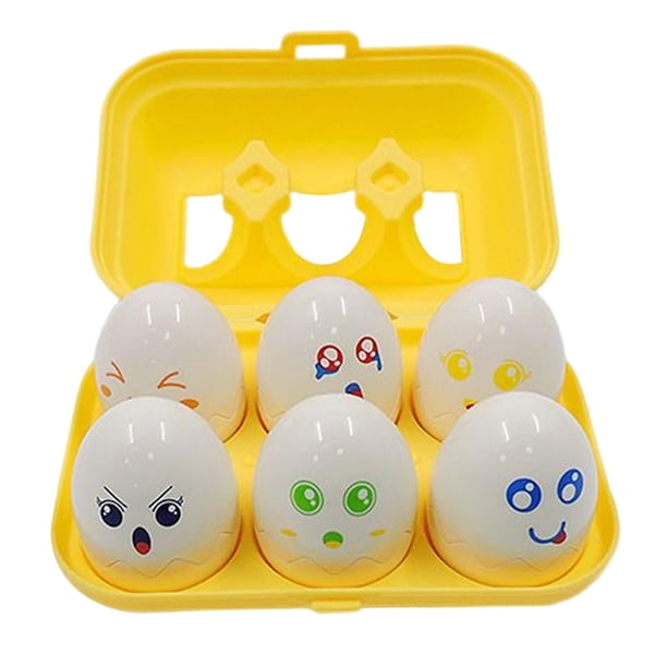 6 Uds. De Juguetes De Huevos A Juego, Juguetes Educativos Para Edades Tempranas Para Regalos De Cumpleaños