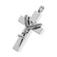 thumbnail image 1 of Cruz de cristal de acero inoxidable Urna Cremación Recuerdo familiar Colgante abuela, 1 of 5
