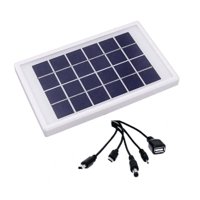 Factorynet - Cargador Solar Portátil Panel Solar 3.5W Puertos Usb