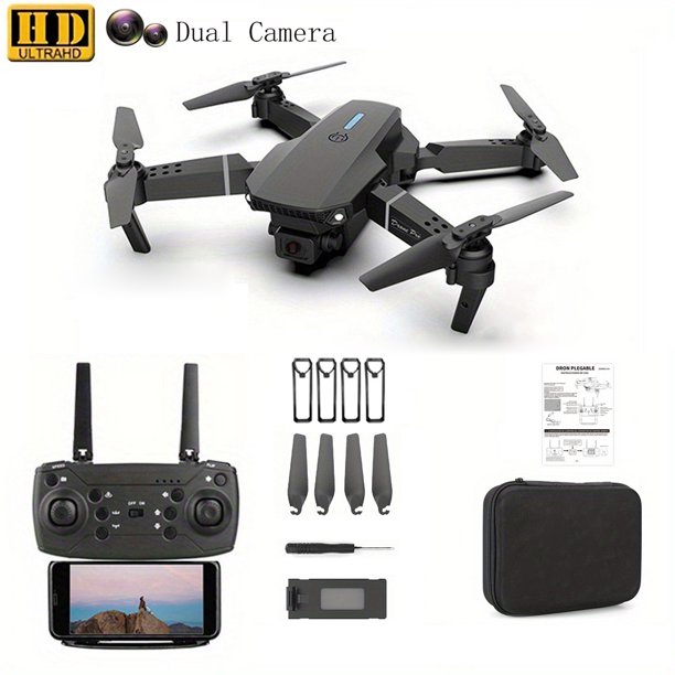 New E88 PRO Drone Professional HD Dual Camera Height Fixed Remote Control Foldable Quadrotor Helicopter Toys Perfect Gifts For Kids And Adults