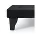thumbnail image 2 of Base De Cama Europea 1 Plaza Felpa Negro, 2 of 2