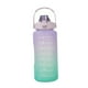 thumbnail image 2 of Botella De Agua Motivacional Jarra De Agua 2000 Ml A Prueba De Fugas Para Entrenamiento De Gimnasio Ciclismo Violeta, 2 of 5