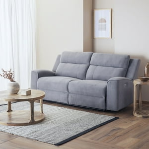 Daniels - Sofá 2 Cuerpos Reclinable Eléctrico Gris Montana Km807Spwgr