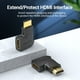 thumbnail image 2 of Adaptador HDMI macho a HDMI hembra en 270Â° Vention, 2 of 3