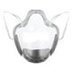 thumbnail image 2 of Funda Transparente Para Mascarilla, Protector Facial Transparente, Reutilizable, Con Válvula De Respiración, Color Gris, 2 of 3