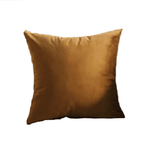 Genérico - Funda Para Cojín Velvet Terciopelo Liso En Variedad De Colores - Bronce