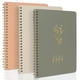 thumbnail image 1 of Juego de cuadernos en espiral ZICOTO Aesthetic para mujer, paquete de 3 unidades, 8 x 6 pulgadas, 1 of 9