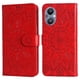 thumbnail image 3 of Funda tipo cartera FOXDOCK para OPPO Reno 7Z , diseño girasol en relieve, cuero PU, cierre magnético, soporte y tarjetero, 3 of 5