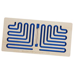 Bothyi - Tablero De Actividades De Juguete De Laberinto Juguete De Desarrollo Del Cerebro Izquierdo Y Derecho Para Recuerdo De Fiesta Azul