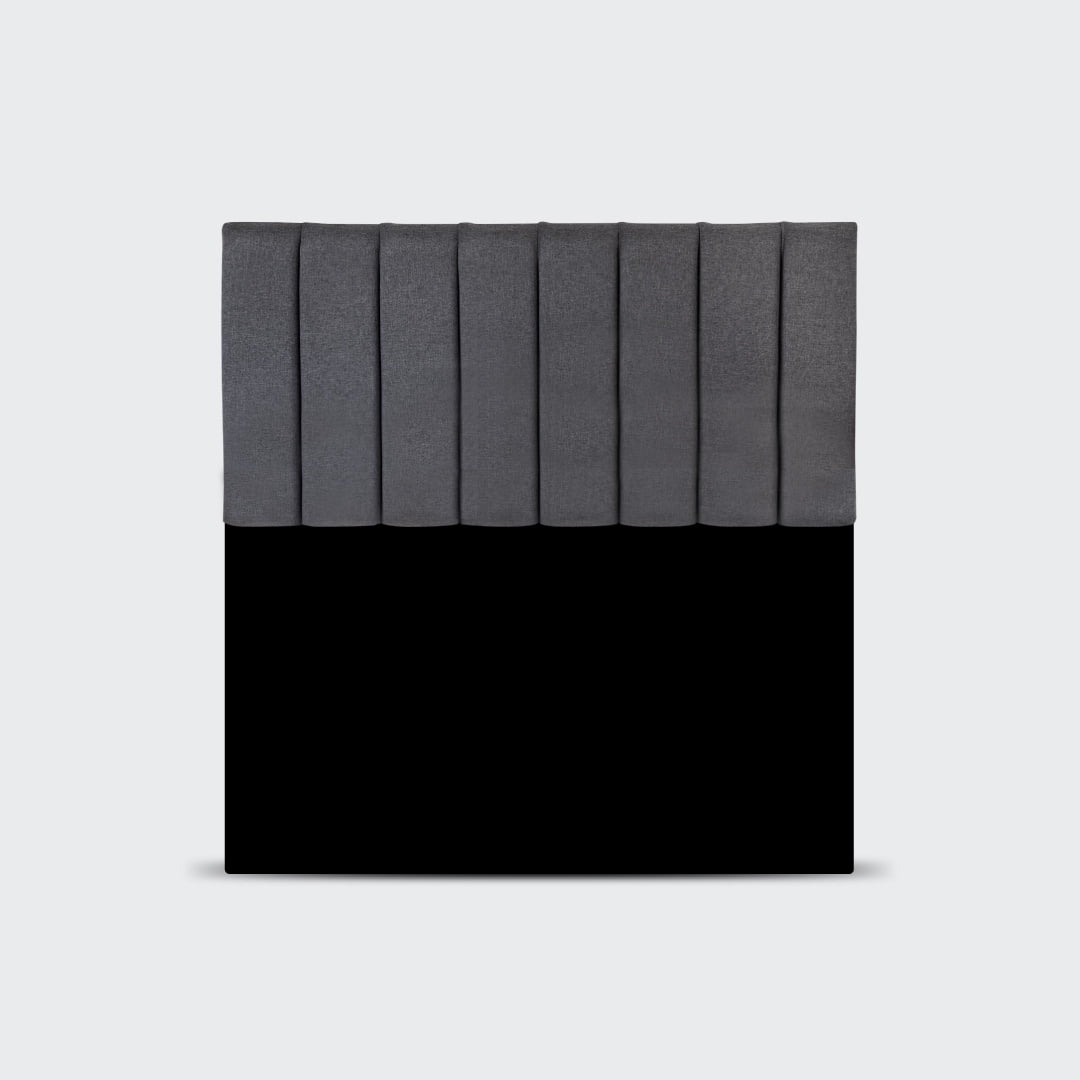 Ivi Home - Respaldo De Cama 2 Plazas Tubular Gris