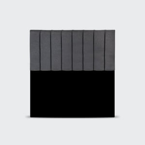 Ivi Home - Respaldo De Cama 2 Plazas Tubular Gris