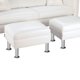 thumbnail image 4 of Sofa New Retro 3 Cuerpos Más 2 Pouf Pu 12 Blanco, 4 of 5