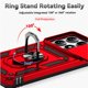 thumbnail image 5 of Funda Resistente Anillo Soporte Xiaomi 14T Pro Privacidad Cámara Montaje Magnético Rojo, 5 of 5