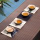 thumbnail image 4 of suxuMhao Posavasos de Tela, 3.94x3.94 Pulgadas Blanco, 6 Piezas Posavasos Cuadrados para Bebidas, Tapete para Taza de Té de Lino-algodón, Posavasos de Tela, Aislados Térmicamente y Absorbentes,, 4 of 4