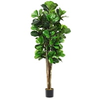 Arbusto Real - Planta Artificial Decorativa Arbol Grande Ficus Lyrata 180C