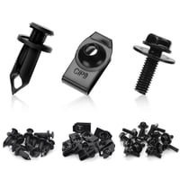 Xinqihang - 35 Piezas De Protector Contra Salpicaduras De Motor, Tornillos, Pernos Y Clips Para Carrocería, Clips Para Parachoques, Clips Para Carrocería, Kit De Tuercas En U Extruidas Para G35, G37, Fx35, Fx45,