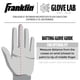 thumbnail image 5 of Guantes de bateo de sóftbol Franklin Sports CFX Pro negros para mujer, 5 of 6