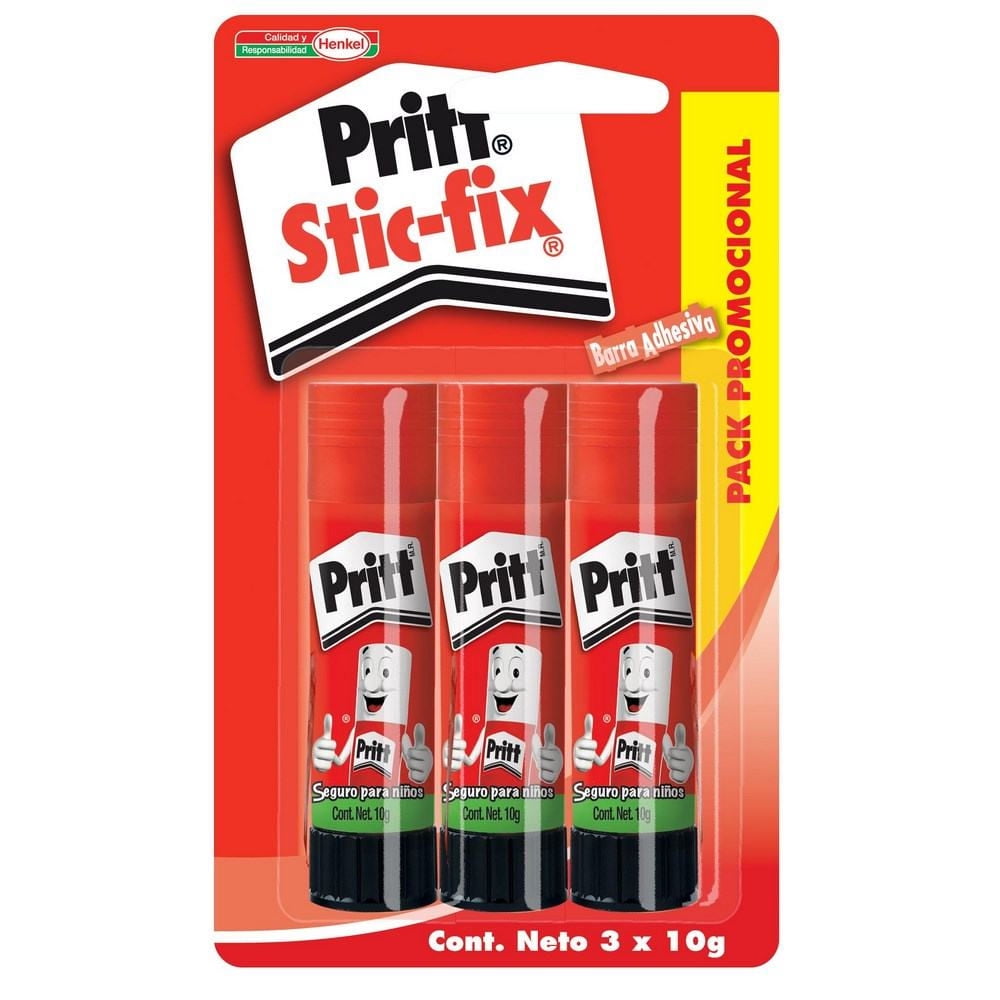 Pegam.Pritt Stic Fix 3X2 3Un Henkel