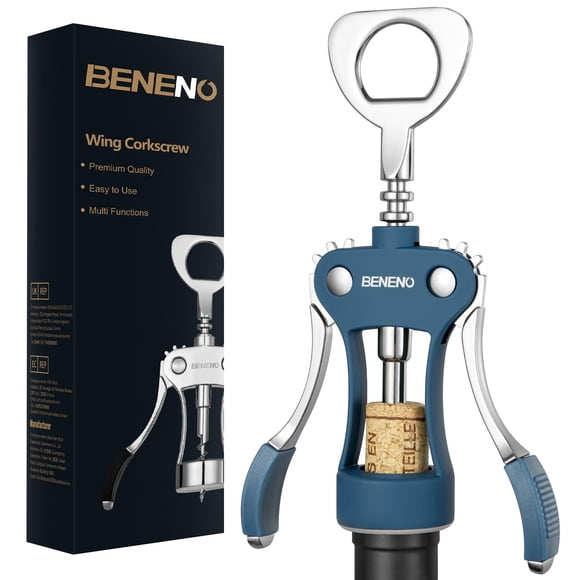 Abrelatas y Sacacorchos de Ala Beneno Azul