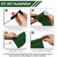 thumbnail image 4 of Bandera de Golf KINGTOP Verde Liso Nylon 420D 20x15 cm Paquete de 3, 4 of 8