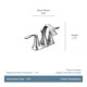thumbnail image 2 of Faucet Moen Eva Chrome con dos manijas para baño 6410, 2 of 9