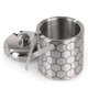 thumbnail image 4 of Patrón de moléculas de hielo de acero inoxidable Ice Bucket ThinkGeek, 4 of 7