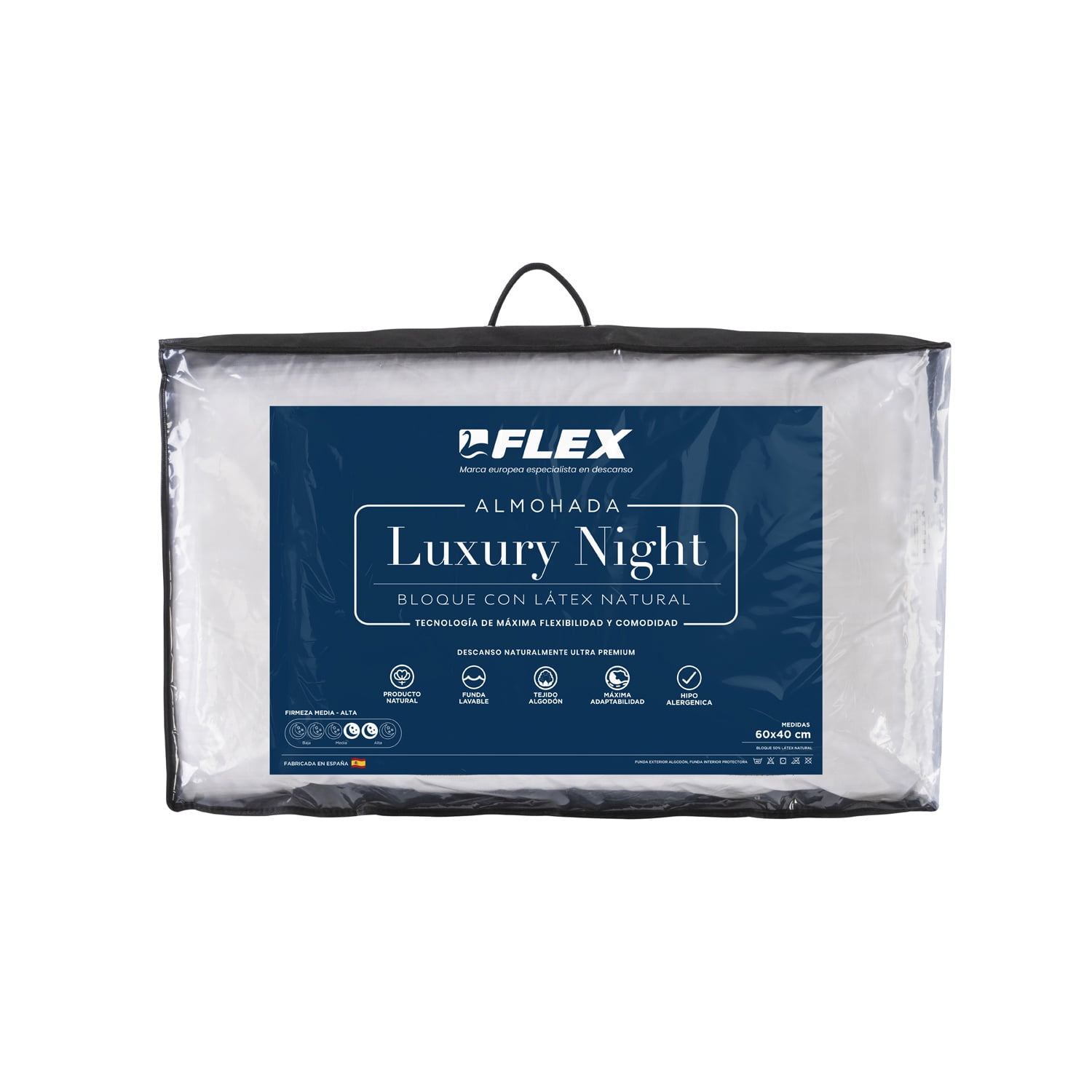 Almohada Flex Chile Latex Luxury Single 60x40