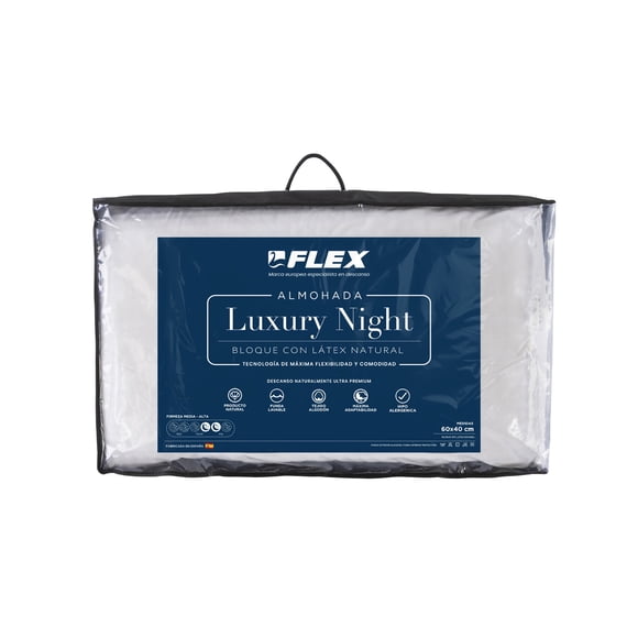 ALMOHADA FLEX CHILE LATEX LUXURY SINGLE 60x40
