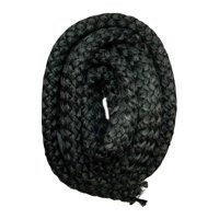 Magideal - Junta De Puerta De Estufa De Leña De 2,5 Metros, Cuerda De Fibra De Vidrio De Alta Densidad, Junta Negra, Cuerda De Sellado Para Chimenea, Junta De 10 Mm