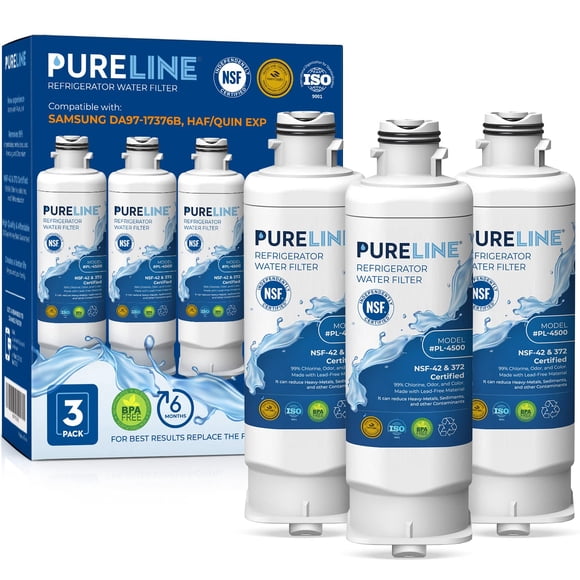 Filtro de agua de repuesto PURELINE DA97-17376B Samsung (paquete de 3)
