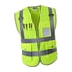 thumbnail image 5 of Alta visibilidad Ropa de trabajo Seguridad Seguridad Chaleco Uniforme XXL Brillante Verde, 5 of 5