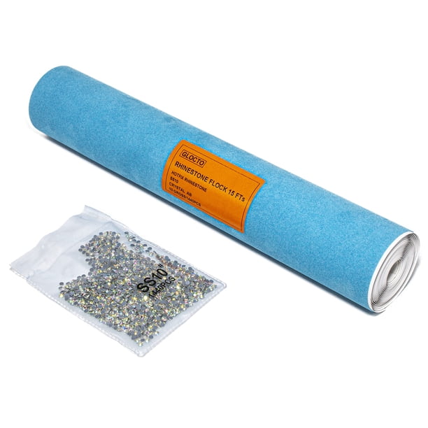 Rollo con forma de bandada de diamantes de imitación de 12 x 15 pies para plantilla de diamantes de