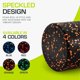 thumbnail image 4 of Rodillo de espuma ProSourceFit de alta densidad, 45 cm, firme, negro y naranja, 4 of 6
