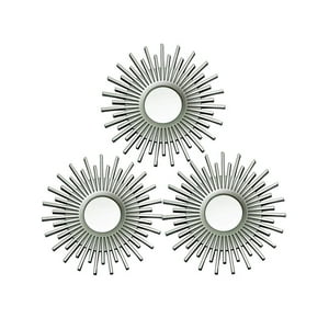 Vgo - Set De 3 Espejos Redondos 25 Cm C/U
