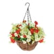 thumbnail image 3 of Flores Artificiales En Canasto Colgante Maceta De Plantas Para Jardín, 3 of 3