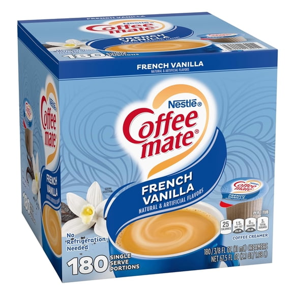 Crema Para Cafe Coffee-mate French Vanilla Nestle 180 Pods