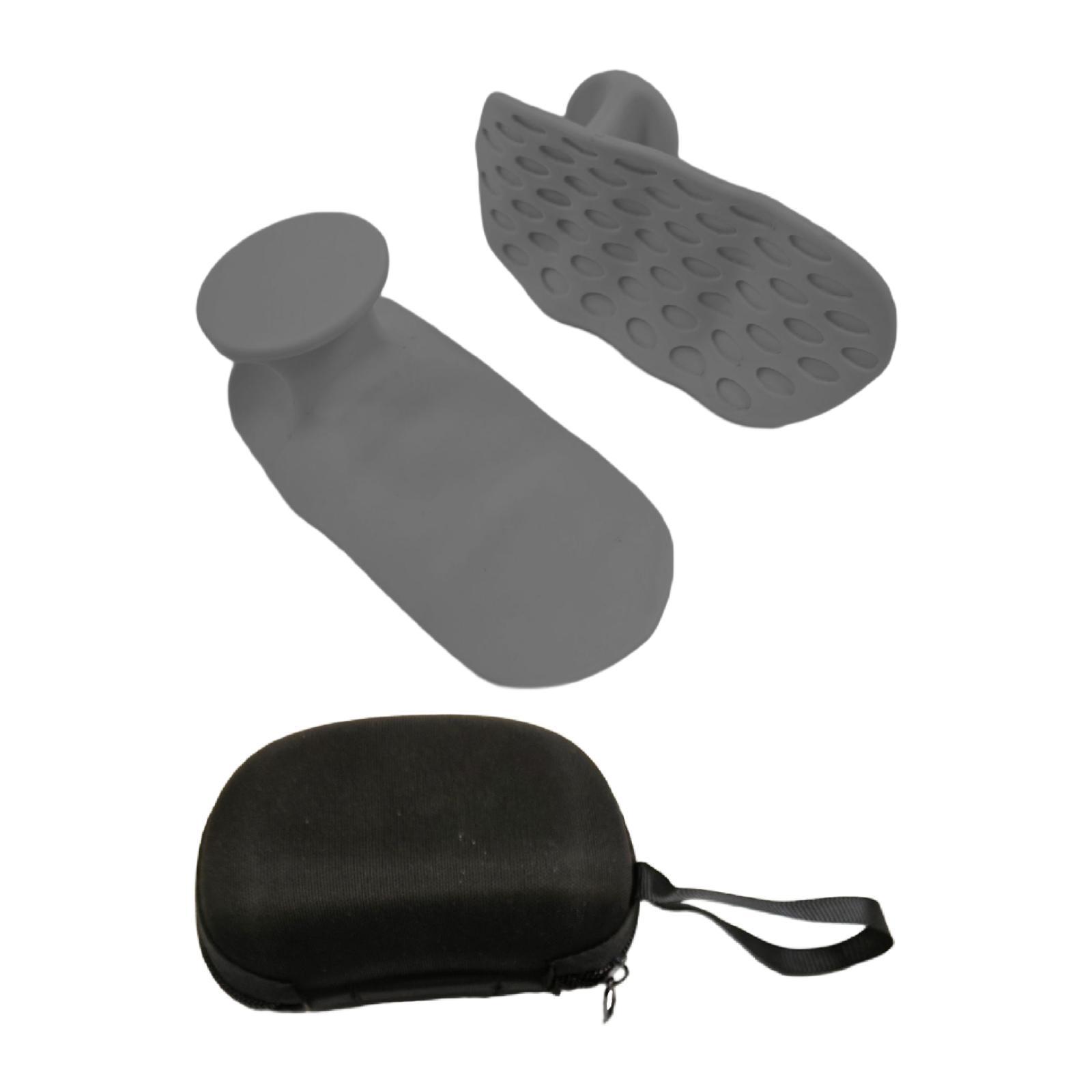 Magideal - Ejercitador De Dedos Ergonómico Antideslizante Para Gimnasio, Fortalecedor De Agarre De Mano Sin Dedos, Protección De Palma Para Gimnasia Y Entrenamie Gris