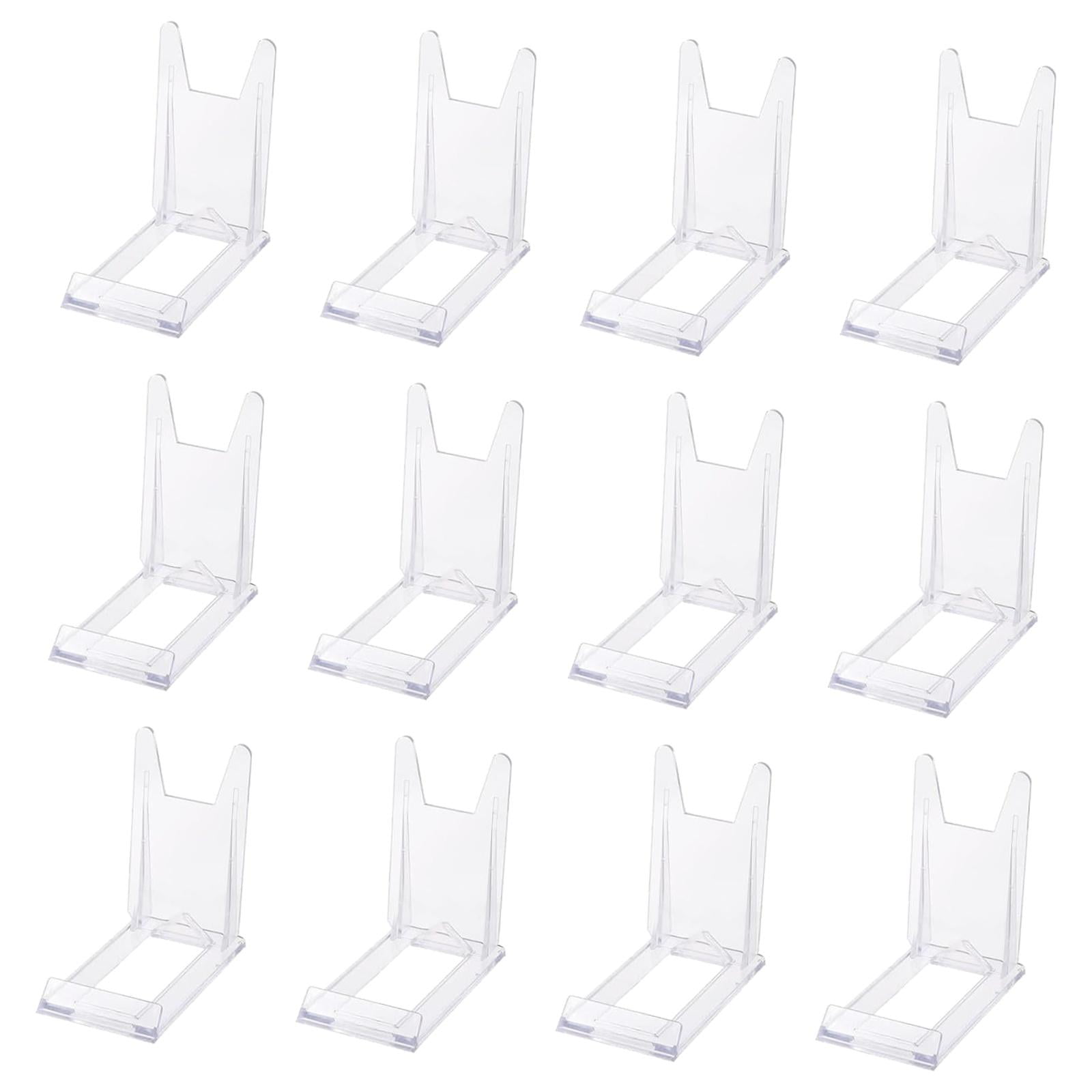 Bothyi - Soportes Para Libros, Caballete Acrílico Transparente Para Libros De Cocina, Platos De Obras De Arte, 12 Uds.