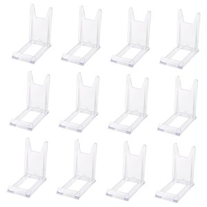 Bothyi - Soportes Para Libros, Caballete Acrílico Transparente Para Libros De Cocina, Platos De Obras De Arte, 12 Uds.