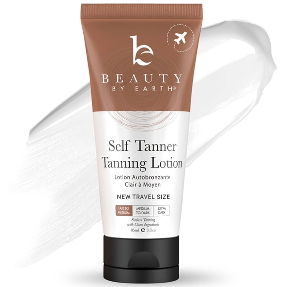 Loción bronceadora Self Tanner Beauty by Earth Travel Size