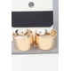 thumbnail image 1 of Pendientes Anchos De Aro Acanalados Fashnzfab Dorado, 1 of 2