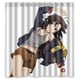 thumbnail image 1 of Cortina de ducha de anime con diseño de chica elegante, juego de cortina de baño con ganchos, tamaño 66 x 72 pulgadas, 1 of 3