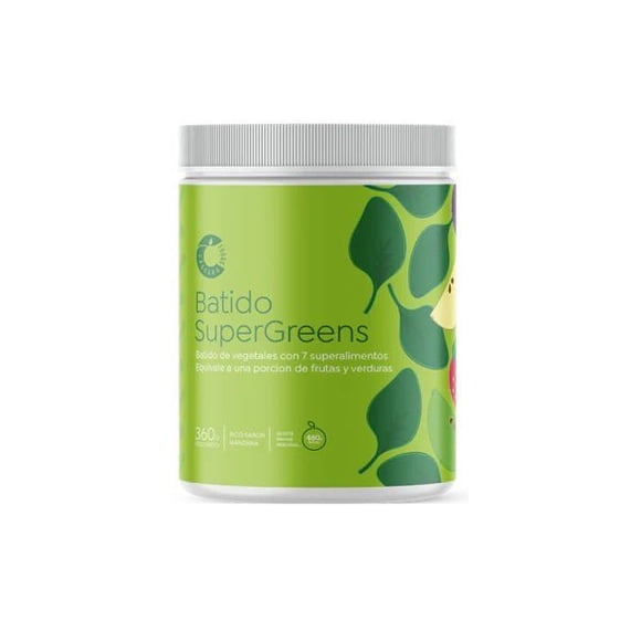 Batido Supergreens Frutas y Verduras Cáscara Foods 360gr