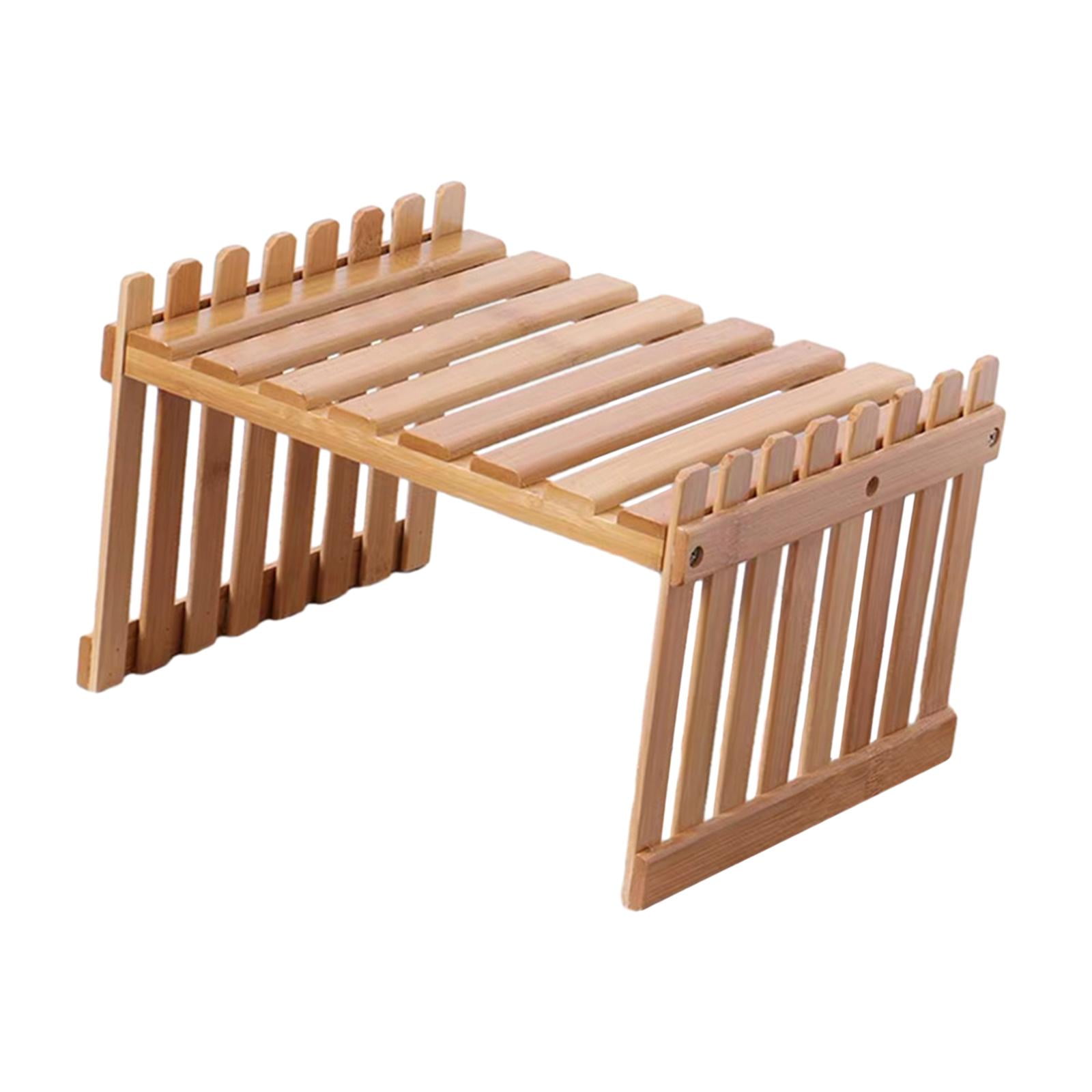 Magideal - Estante Para Flores, Soporte Para Flores De Escritorio, Estante De Almacenamiento Multifuncional De Madera, Soporte Para Plantas De Mesa, Soporte Para Pequeño