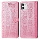 thumbnail image 1 of Funda Cartera FOXDOCK para iPhone 11 , Flip PU con Relieve de Gatos y Perros, Tarjetero y Soporte, 1 of 6