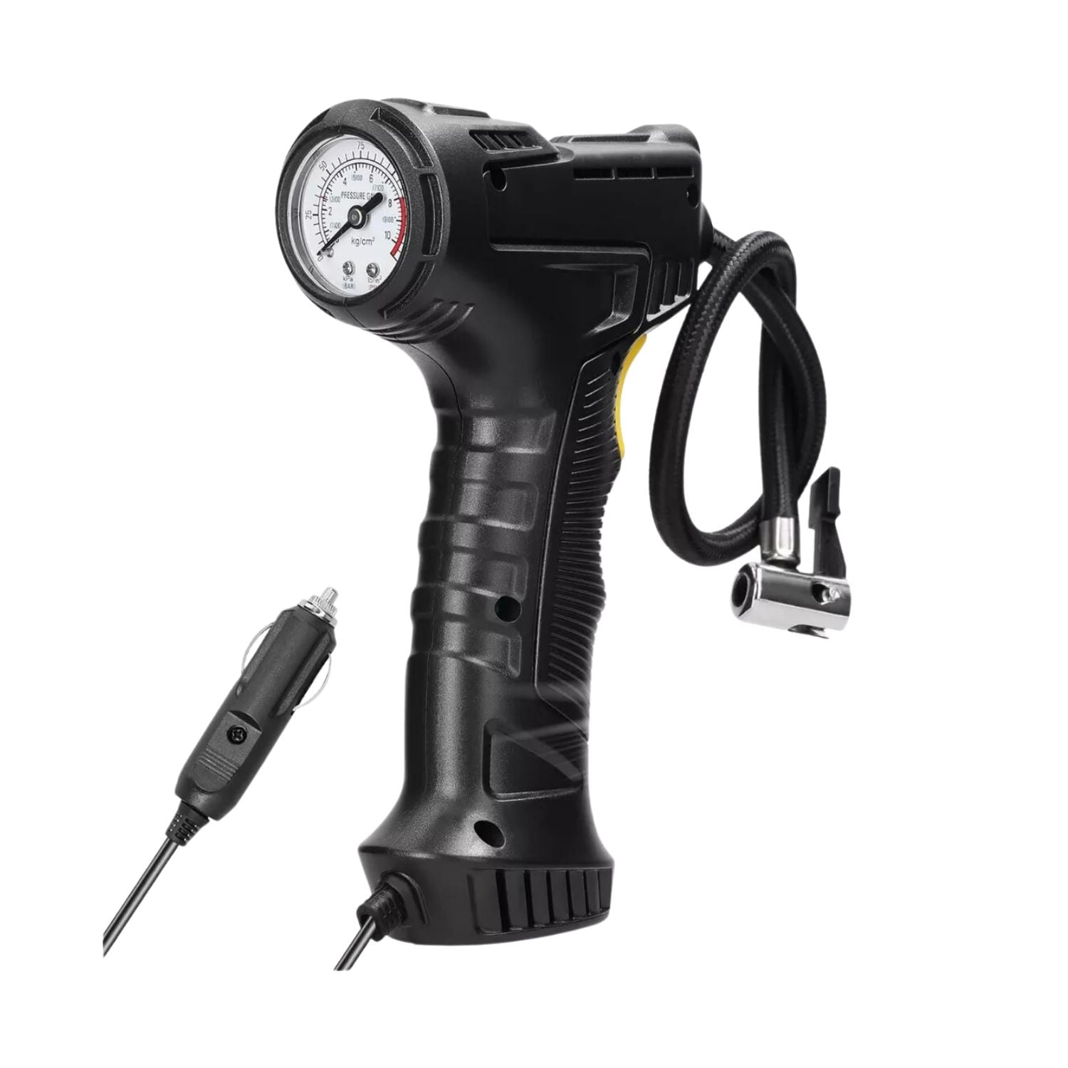 Importclick - Compresor Portátil 12 V 120 Watt Infla Neumático Auto Negro