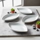 thumbnail image 2 of Plato Decorativo De Porcelana Con Diseño De Hoja X4, 2 of 3