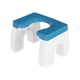 thumbnail image 4 of Taburete para inodoro en cuclillas, taburete para inodoro, asiento portátil práctico extraíble, taburete para inodoro para niños, adultos y ancianos Azul blanco, 4 of 5