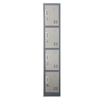 Prochef - Locker Casillero Metalico 1 Cuerpo 4 Puertas