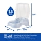 thumbnail image 3 of Gravity Waterer Petmate Pet Cafe Pearl Ash Blue 5.7 L, 3 of 8